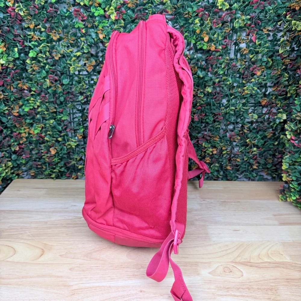 Under Armour Hustle 5.0 Backpack Red UA Storm Water Resistant Laptop Bag